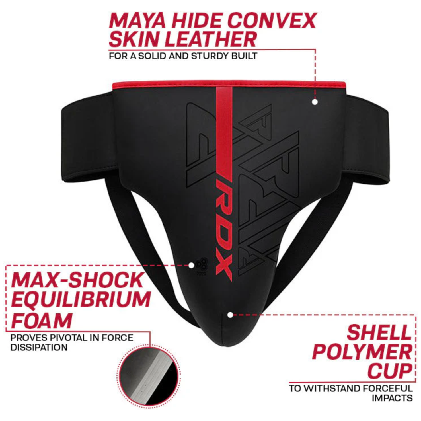 RDX F6 KARA Groin Guard - Peak Home Fit