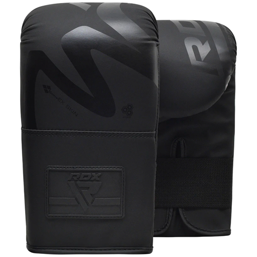 RDX F15 Noir Bag Gloves 4OZ Black - Peak Home Fit