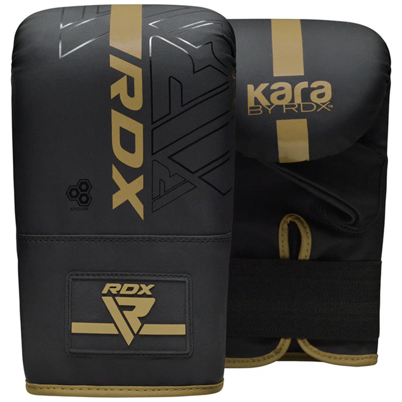 RDX F6 KARA Bag Gloves 4oz Black - Peak Home Fit