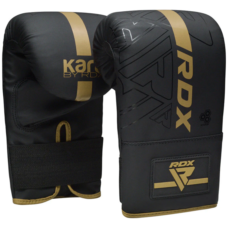 RDX F6 KARA Bag Gloves 4oz Black - Peak Home Fit