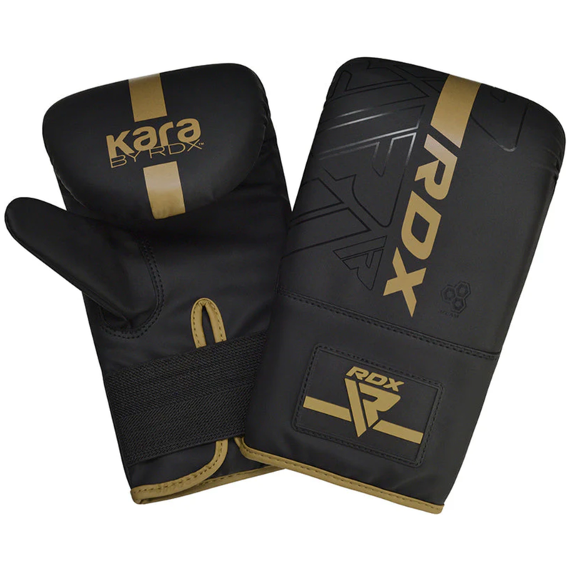 RDX F6 KARA Bag Gloves 4oz Black - Peak Home Fit