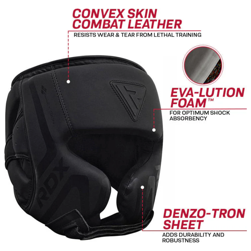 RDX T15 Noir Cheek Protector Head Guard - Peak Home Fit
